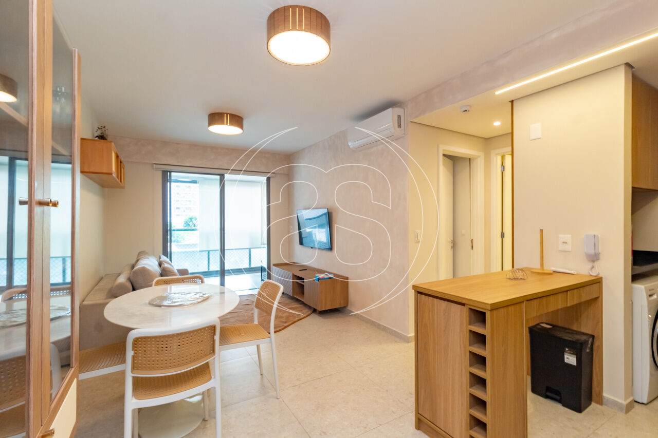 Apartamento mobiliado de 54 m² para locação em Moema ? Av. Indianópolis