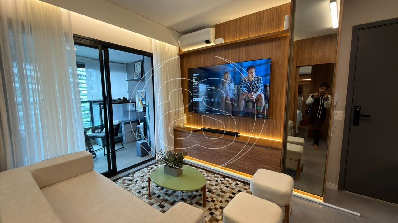 Apartamento de 42 m², com 1 dormitório e vista para o Parque Ibirapuera