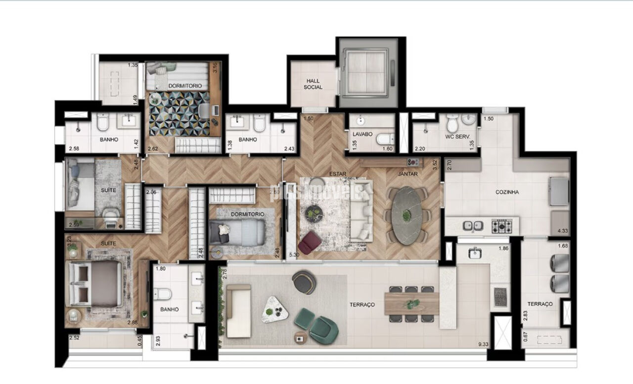 Apartamento, 4 quartos, 157 m² - Foto 18