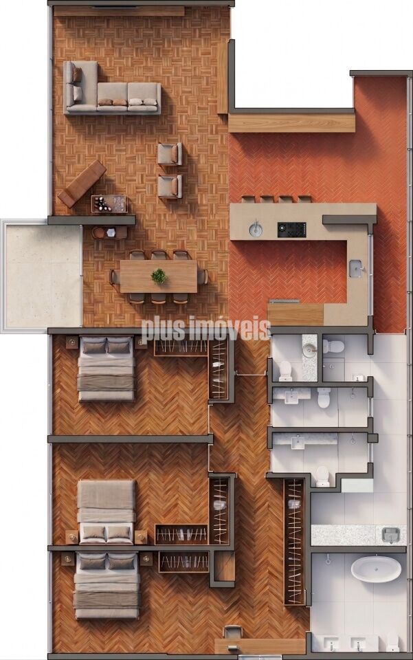 Apartamento, 3 quartos, 204 m² - Foto 3