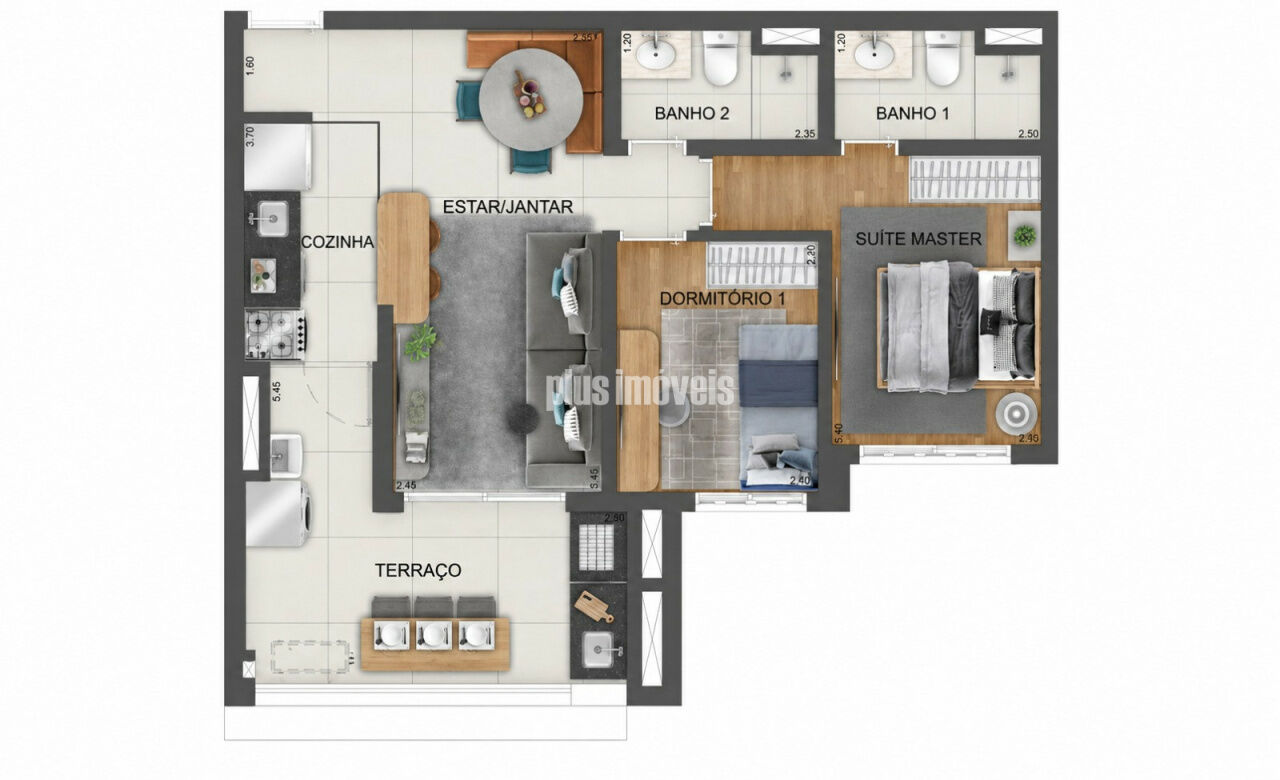 Apartamento, 2 quartos, 66 m² - Foto 8