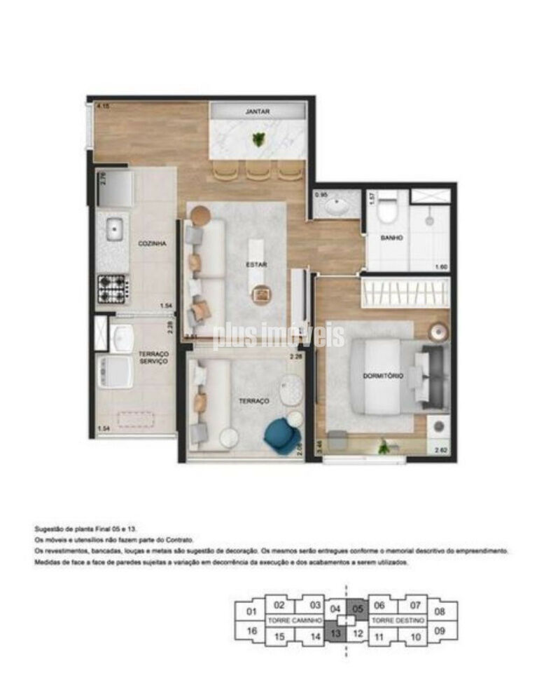 Apartamento, 1 quarto, 45 m² - Foto 21