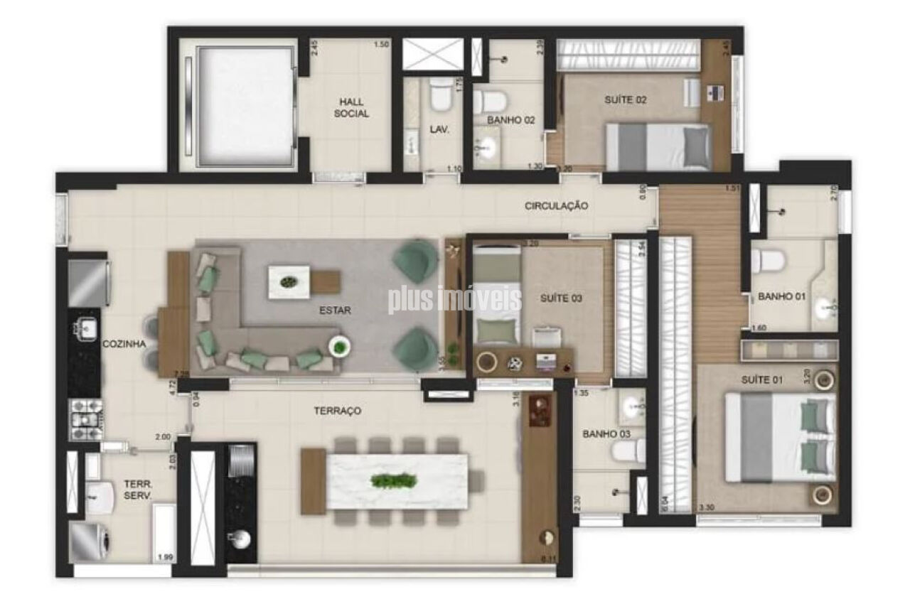 Apartamento, 3 quartos, 121 m² - Foto 13