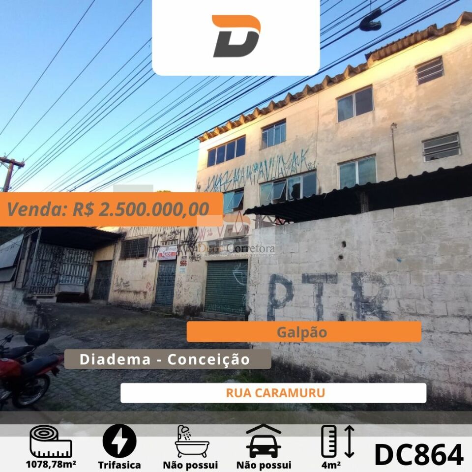 Galpão para Venda - Conceição - Diadema