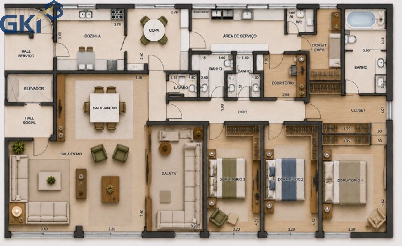 Apartamento, 3 quartos, 230 m² - Foto 41