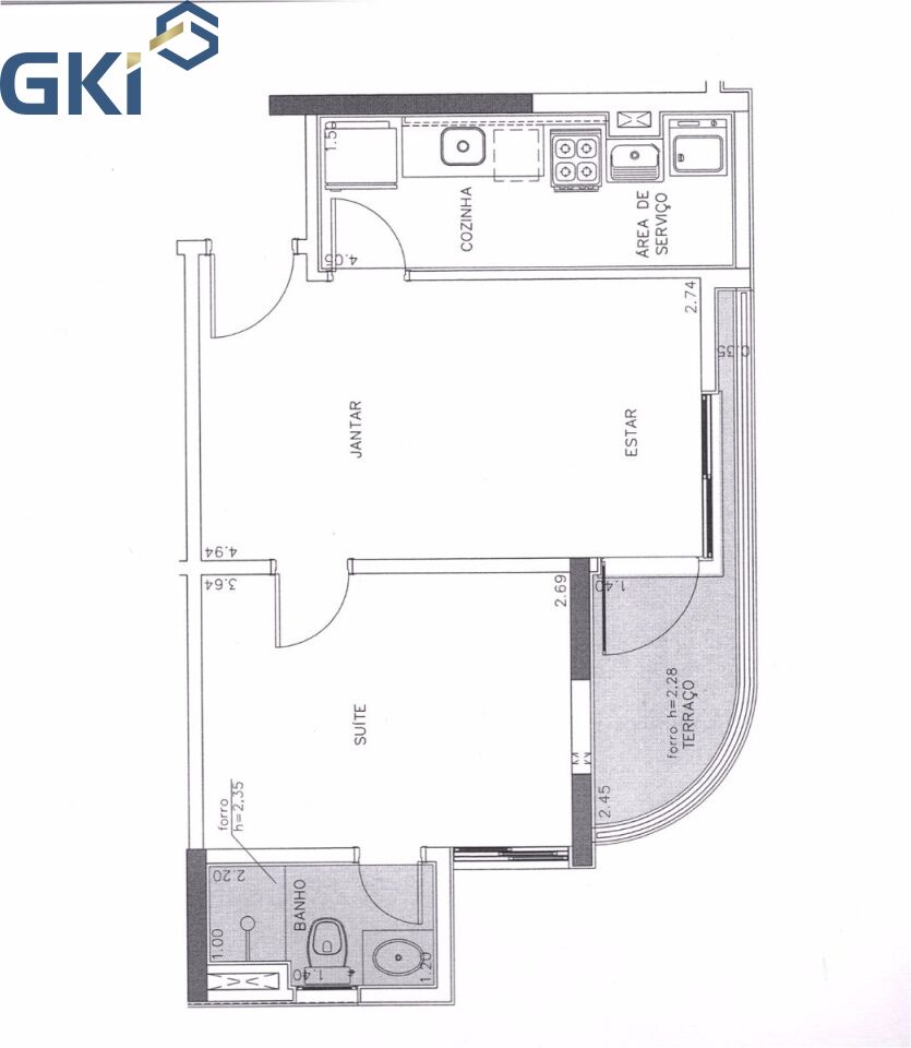 Apartamento, 1 quarto, 42 m² - Foto 2