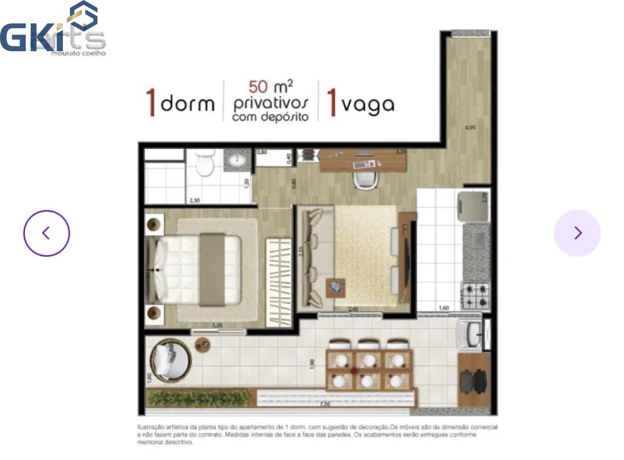 Apartamento, 1 quarto, 50 m² - Foto 22