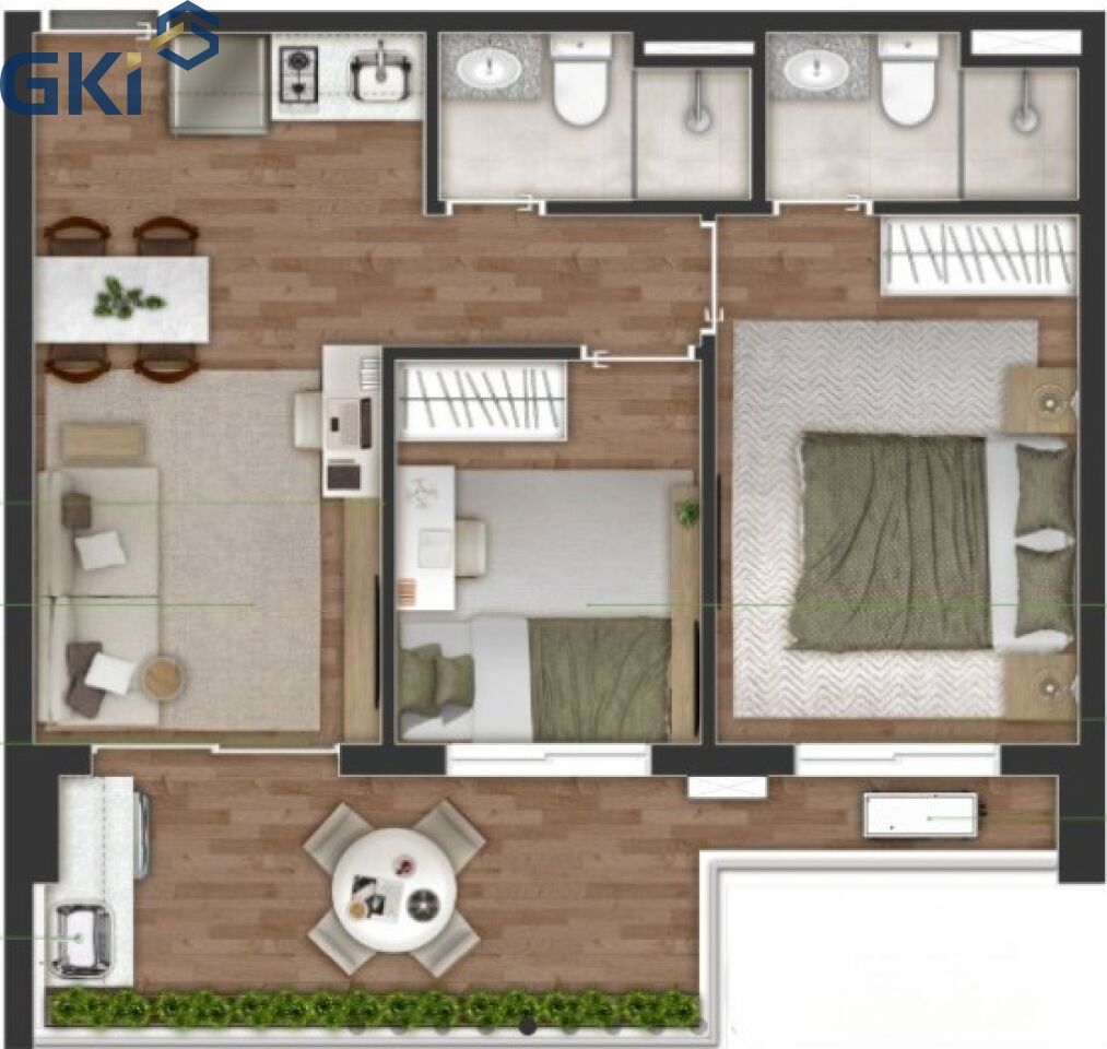 Apartamento, 2 quartos, 50 m² - Foto 10