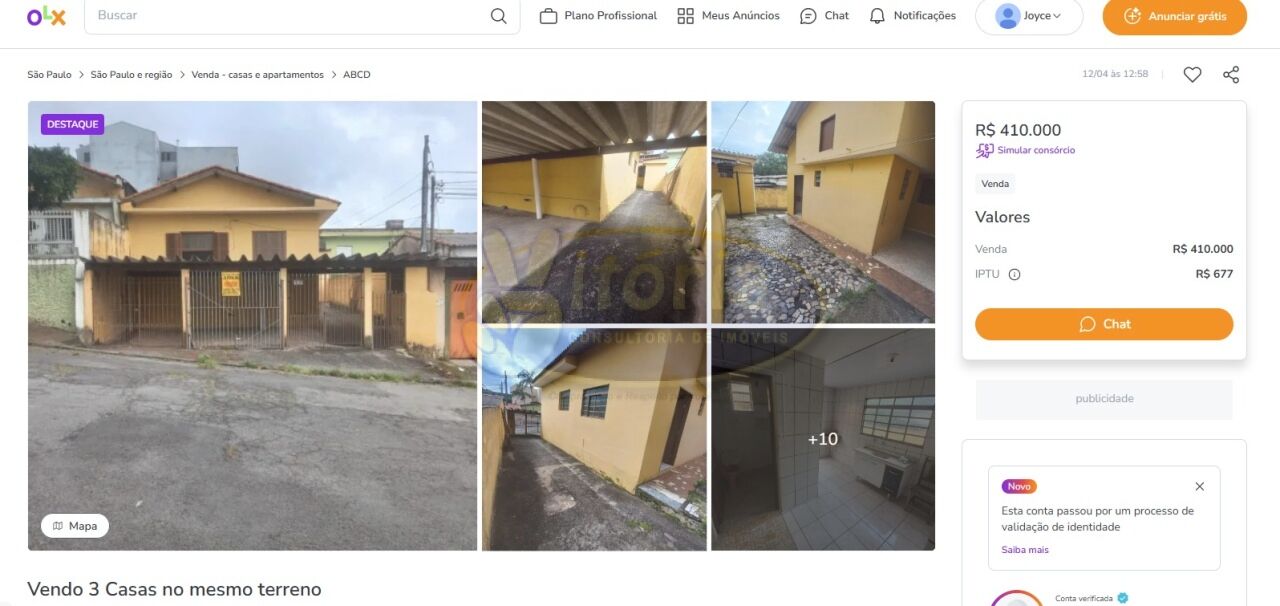 Casa Térrea para Venda - Vila Guaraciaba