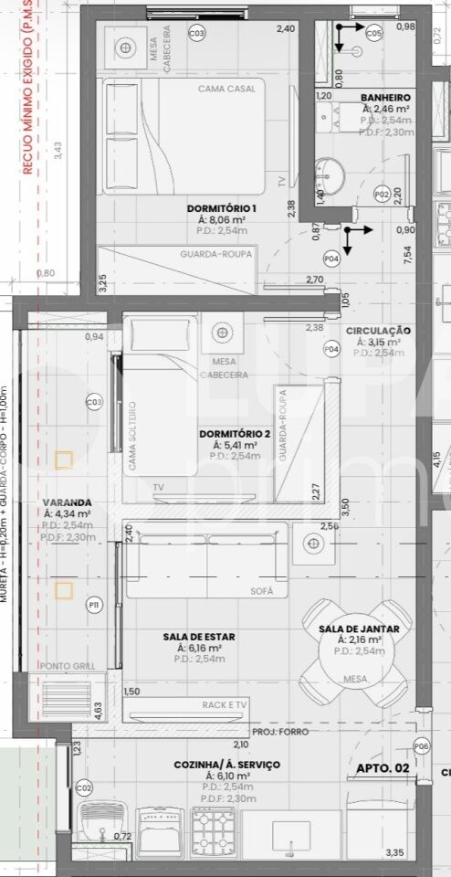 Apartamento, 2 quartos, 50 m² - Foto 14