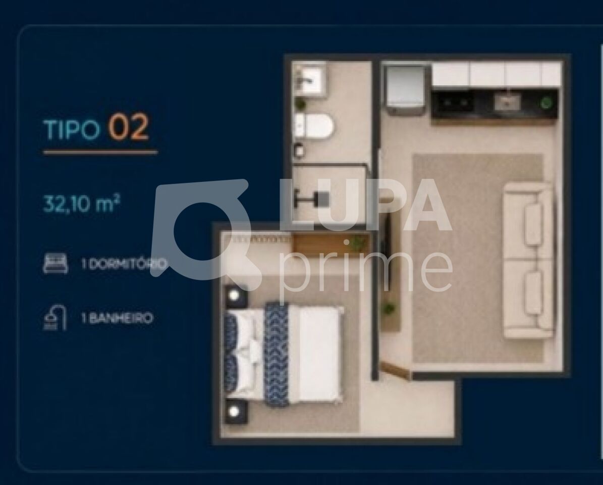 Apartamento, 1 quarto, 32 m² - Foto 6