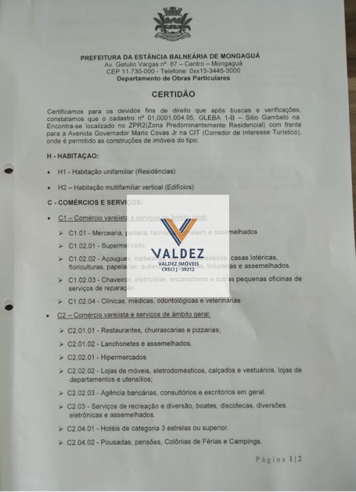 Terreno para Venda - Centro