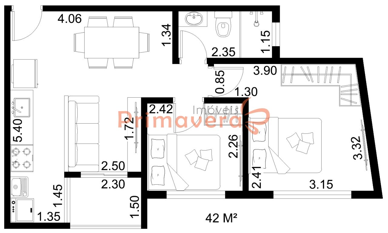 Apartamento para Locação - Jardim Mangalot