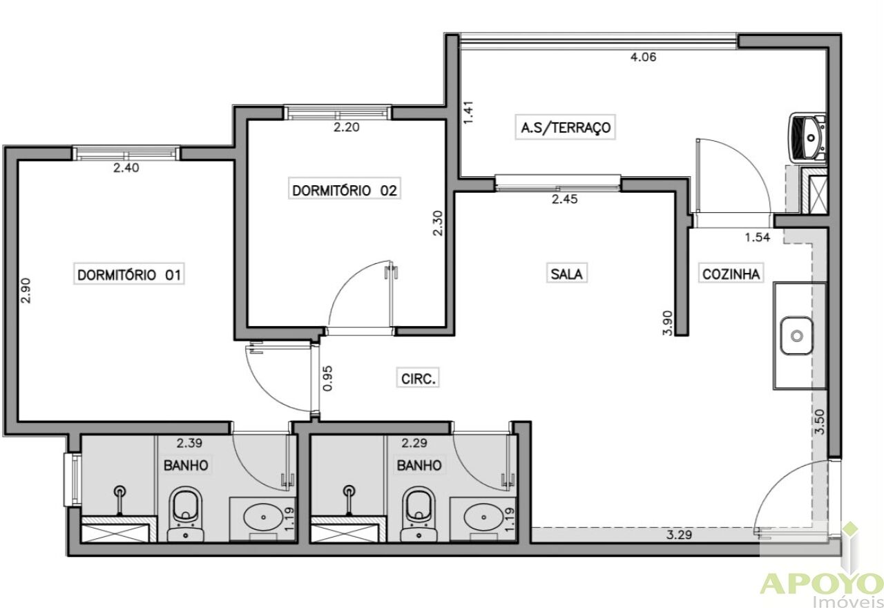 Apartamento, 2 quartos, 47 m² - Foto 25