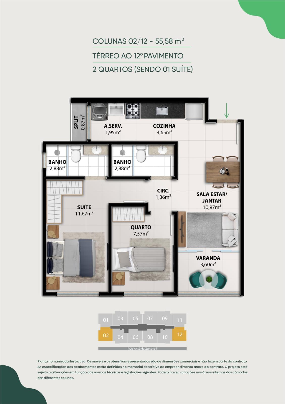 Apartamento à venda com 2 quartos, 55m² - Foto 55