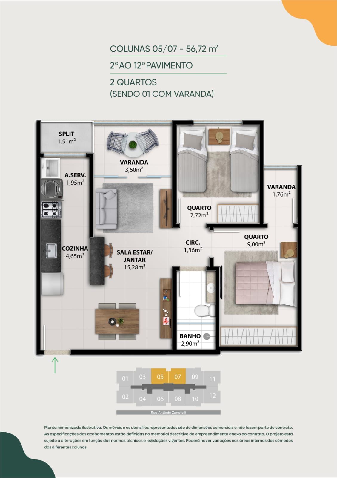 Apartamento à venda com 2 quartos, 55m² - Foto 52