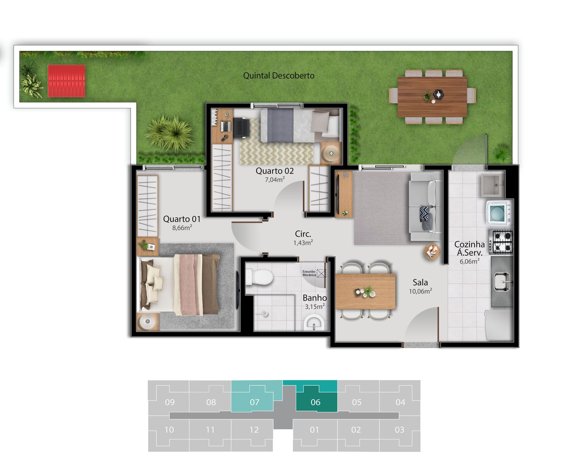 Apartamento à venda com 2 quartos, 42m² - Foto 34