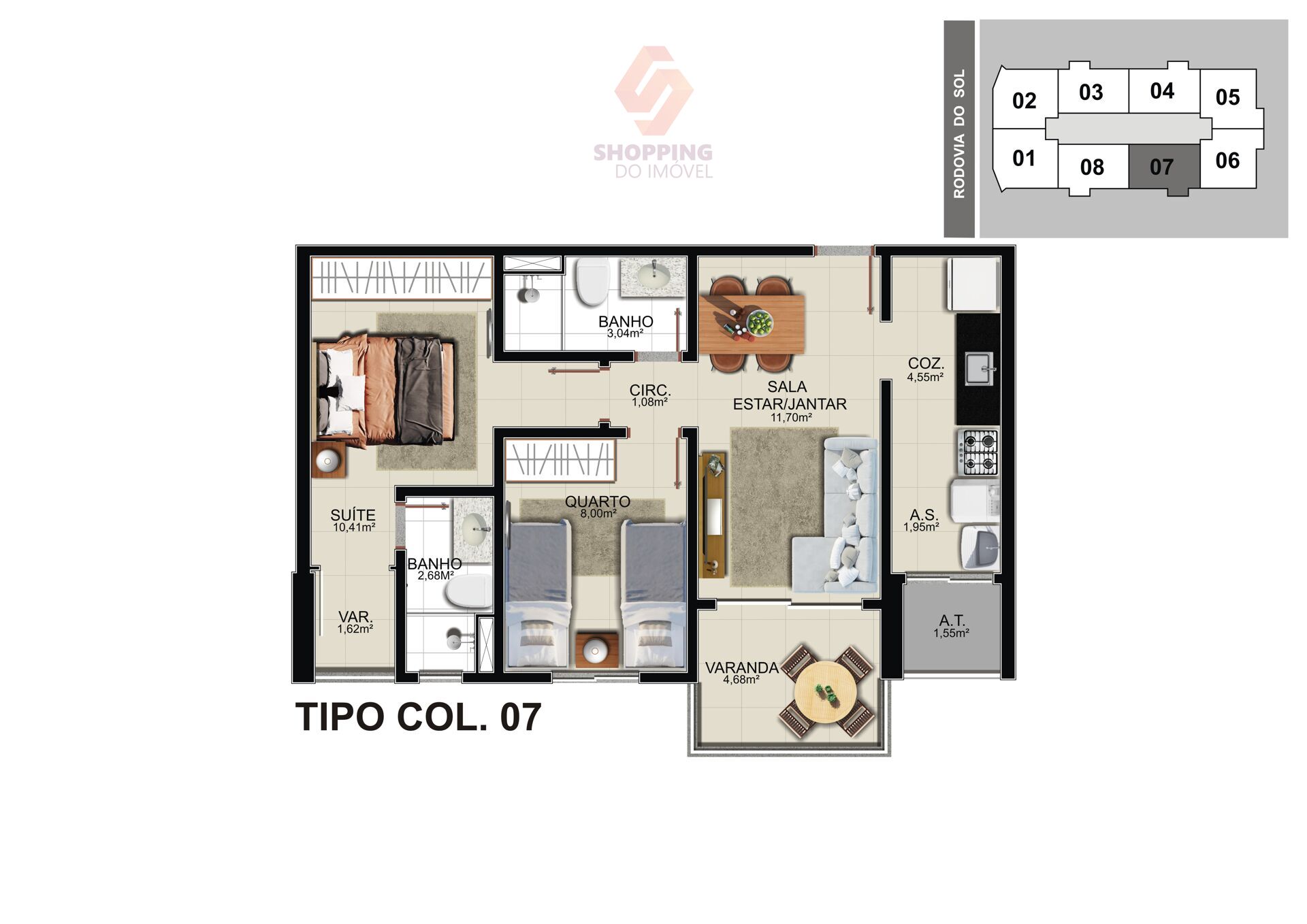 Apartamento à venda com 2 quartos, 59m² - Foto 46