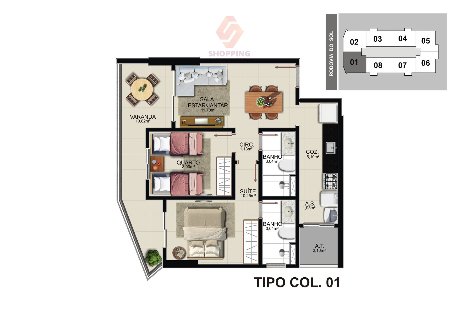 Apartamento à venda com 2 quartos, 59m² - Foto 40