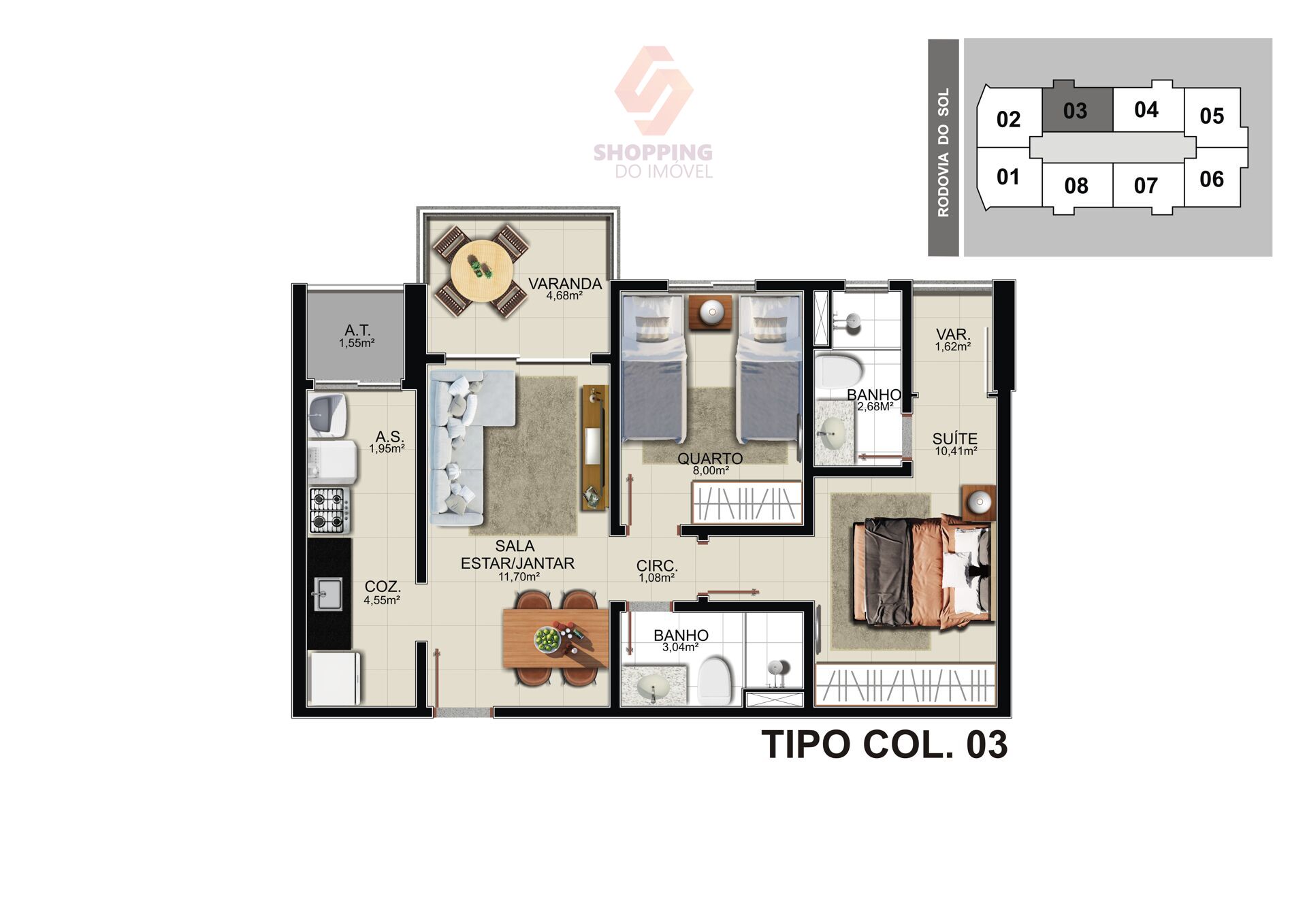 Apartamento à venda com 2 quartos, 59m² - Foto 42