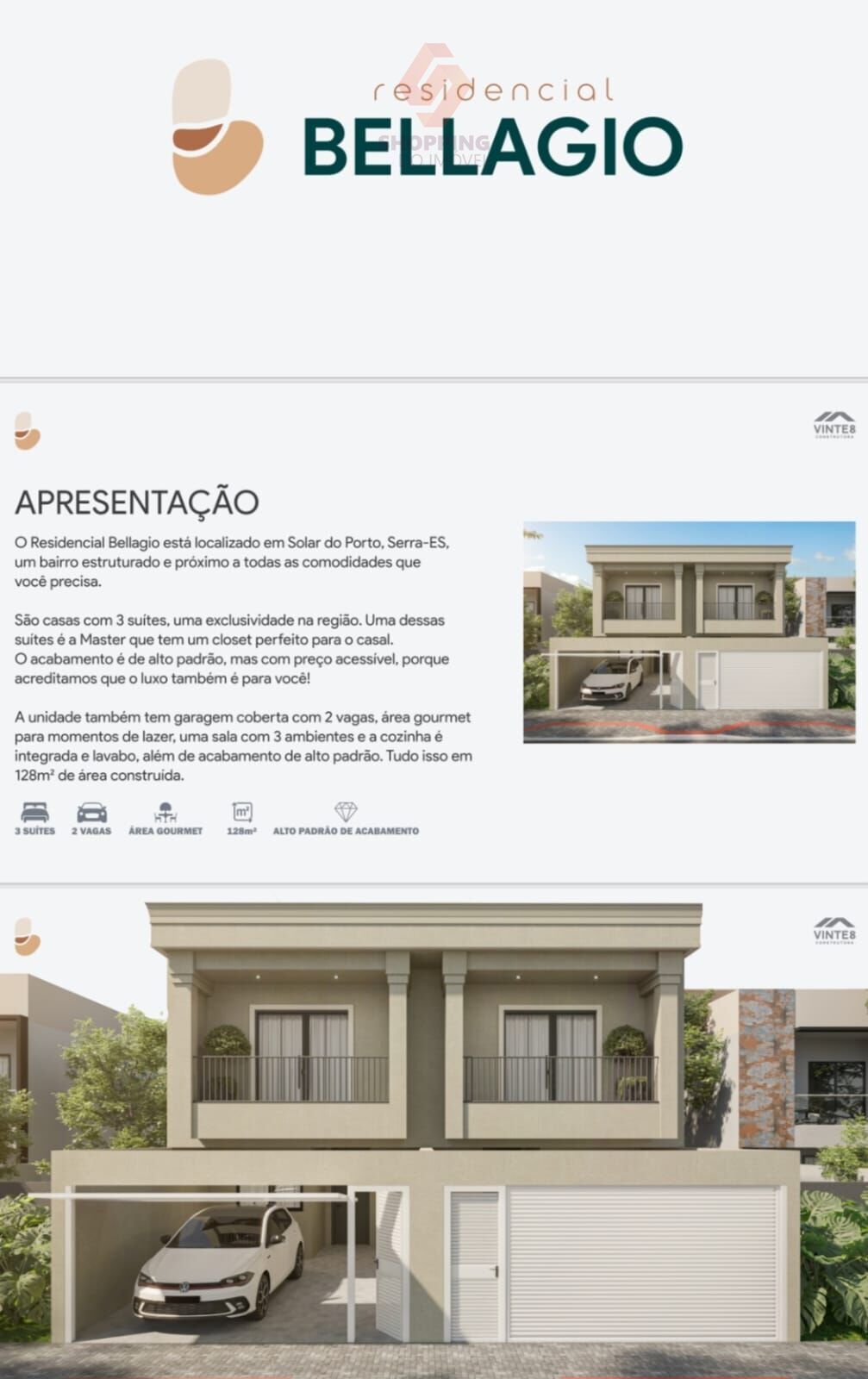 Casa, 3 quartos, 128 m² - Foto 1