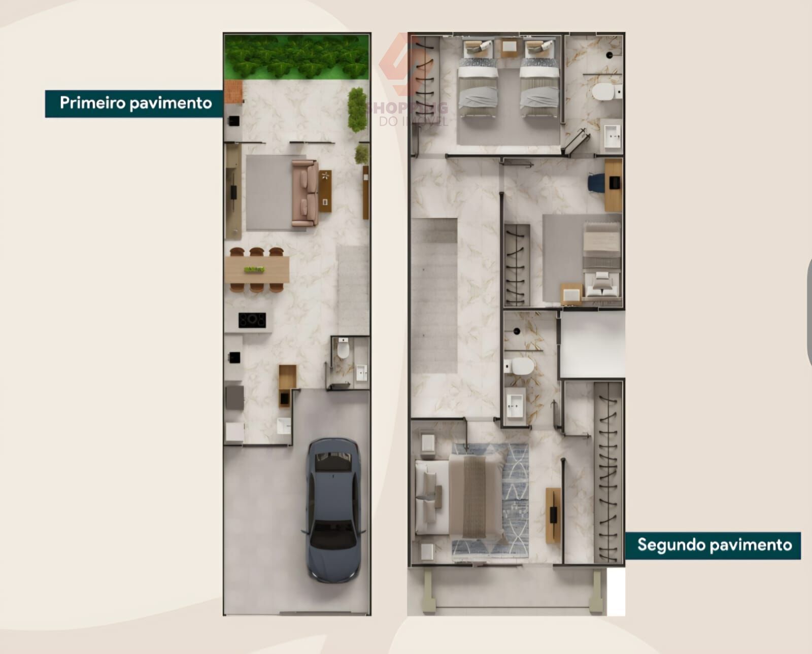 Casa, 3 quartos, 128 m² - Foto 2