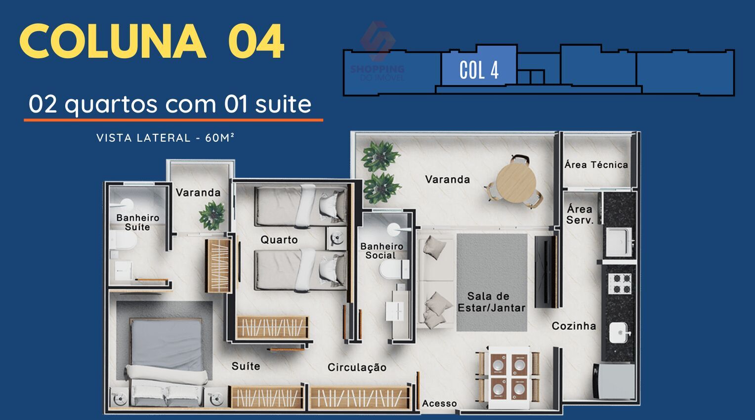 Apartamento, 2 quartos, 60 m² - Foto 16