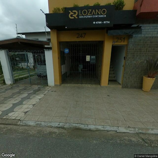 Imagem estática do "Street View" da localização