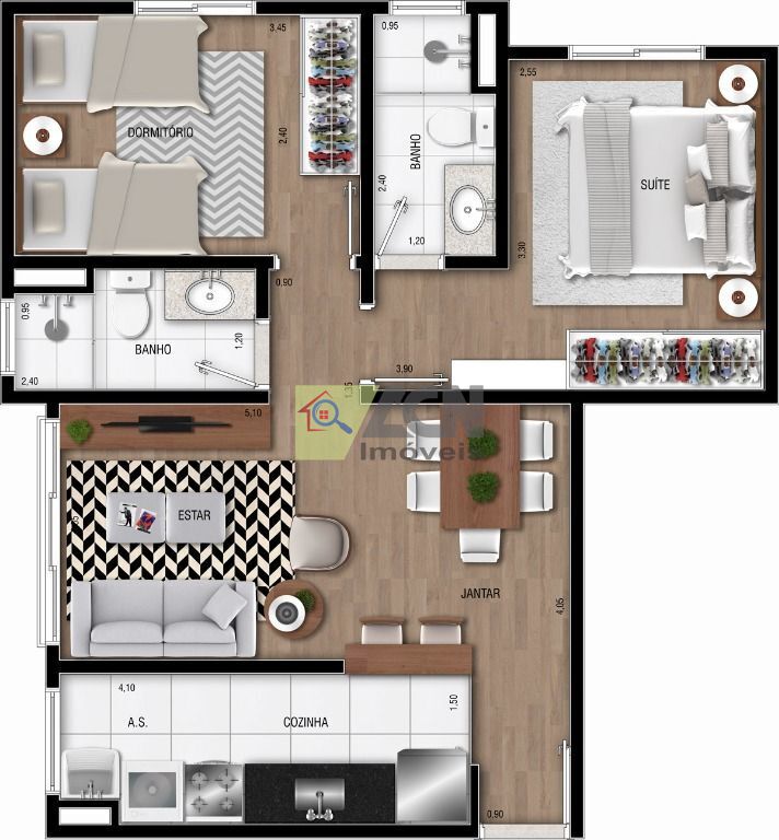 Apartamento, 2 quartos, 53 m² - Foto 25