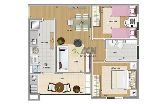 Apartamento, 2 quartos, 56 m² - Foto 27