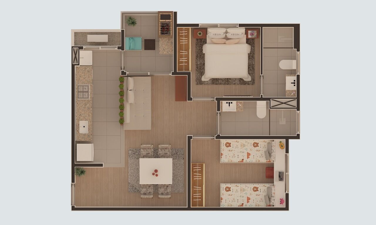 Apartamento, 2 quartos, 52 m² - Foto 38