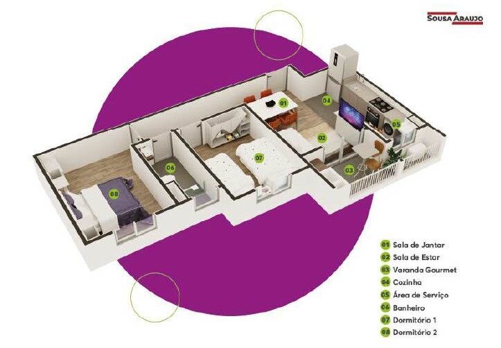 Apartamento, 2 quartos, 53 m² - Foto 13