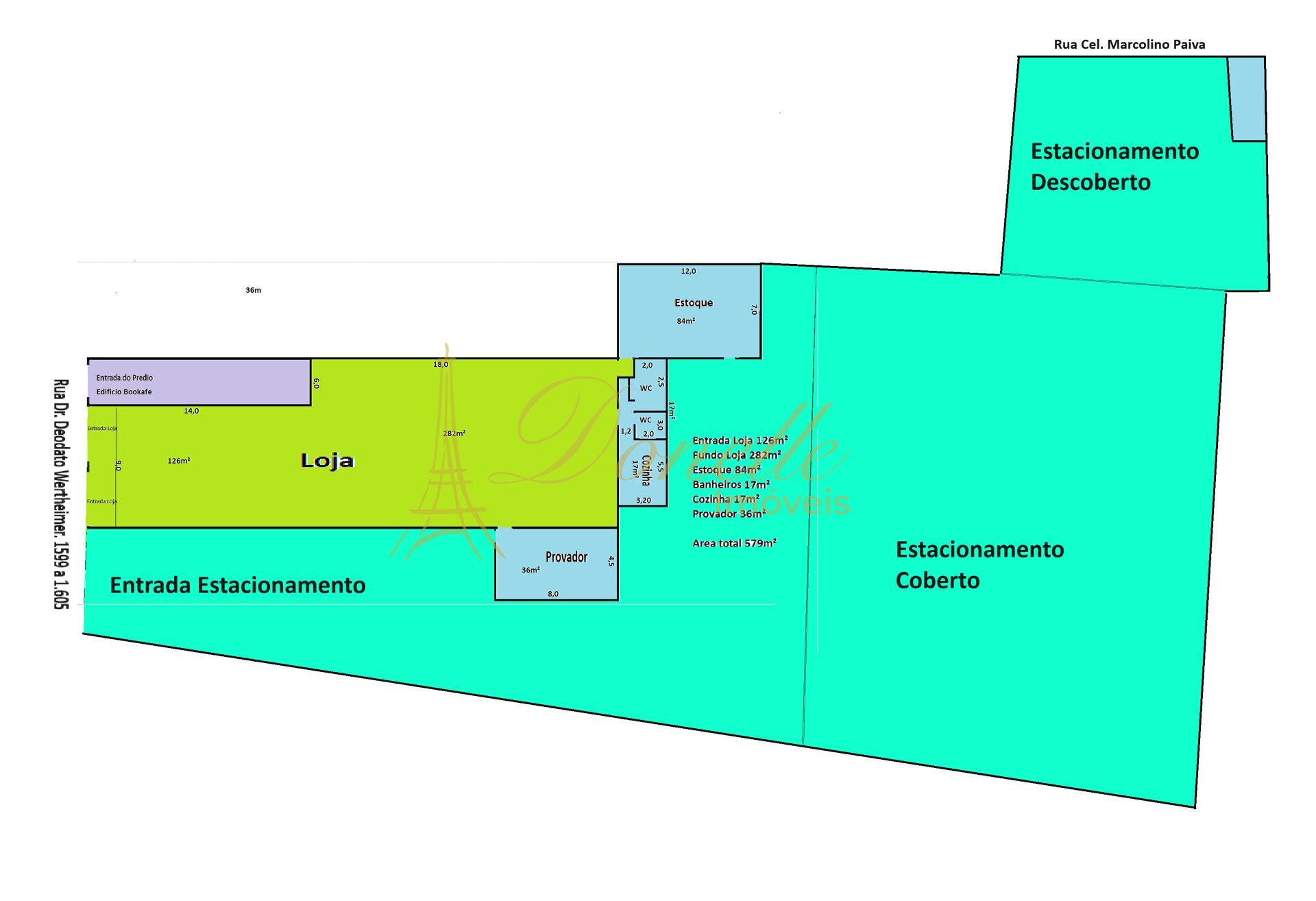 Loja-Salão, 600 m² - Foto 2
