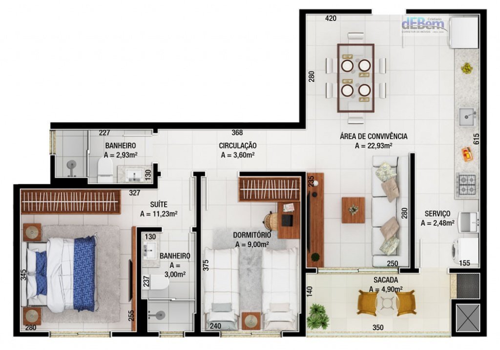 Apartamento à venda com 3 quartos, 90m² - Foto 13