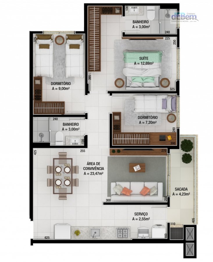 Apartamento à venda com 3 quartos, 90m² - Foto 16