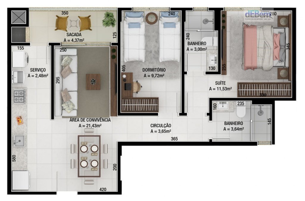 Apartamento à venda com 3 quartos, 90m² - Foto 14