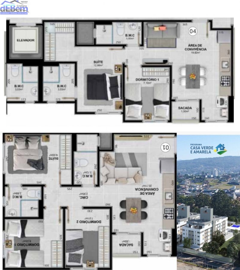 Apartamento à venda com 2 quartos, 54m² - Foto 11