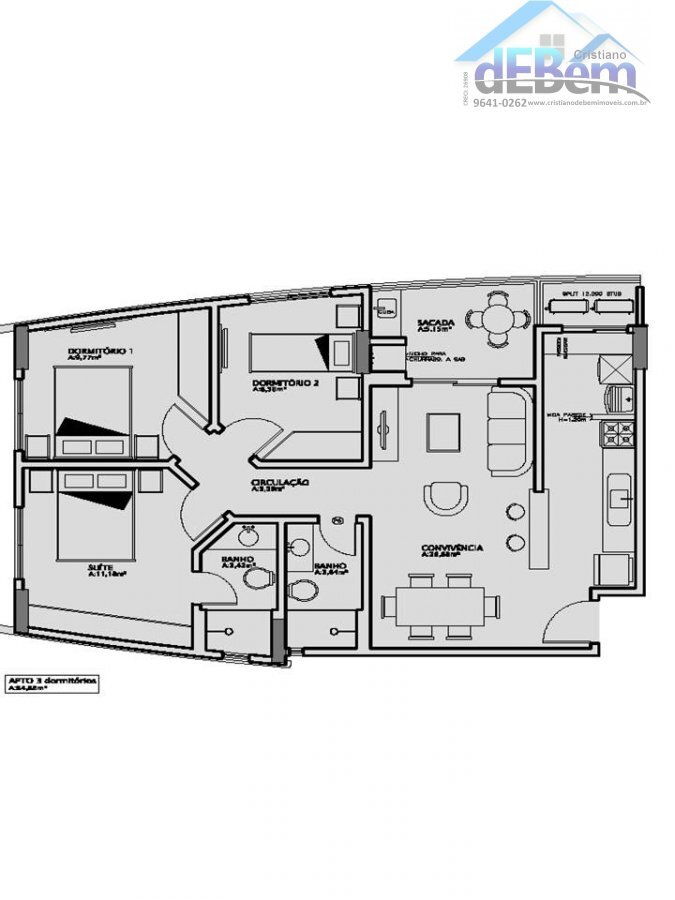 Apartamento à venda com 3 quartos, 95m² - Foto 10