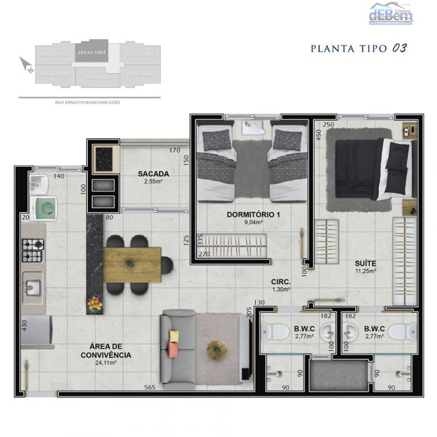Apartamento à venda com 3 quartos, 73m² - Foto 14