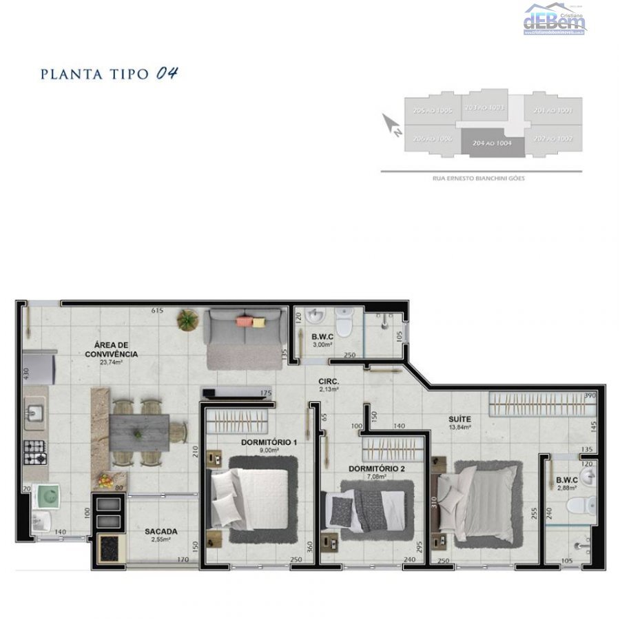 Apartamento à venda com 3 quartos, 73m² - Foto 20