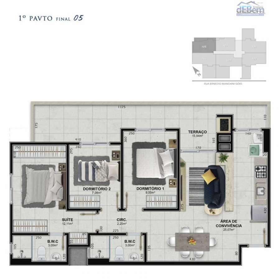 Apartamento à venda com 3 quartos, 73m² - Foto 21