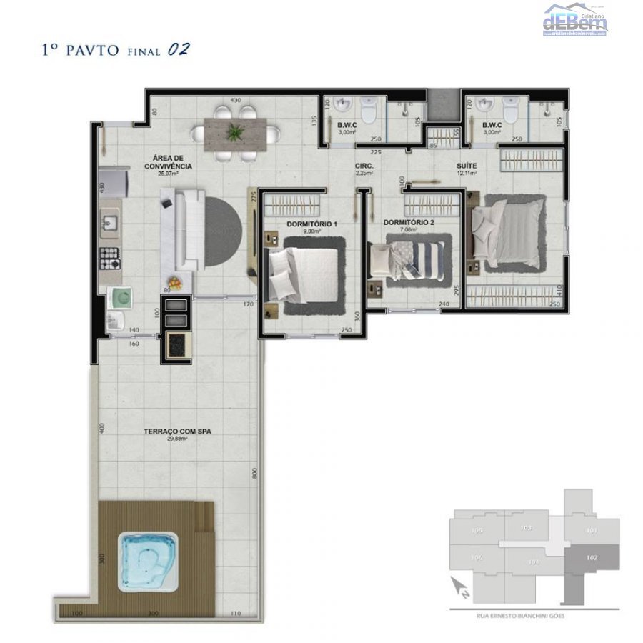 Apartamento à venda com 3 quartos, 73m² - Foto 18