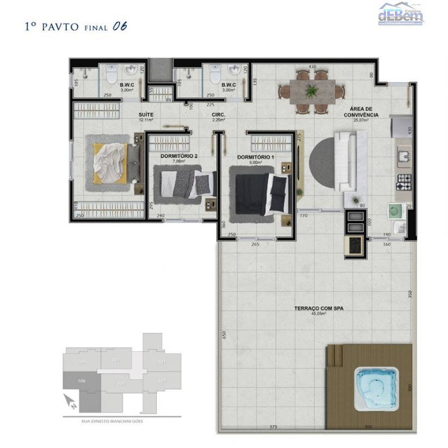 Apartamento à venda com 3 quartos, 73m² - Foto 23