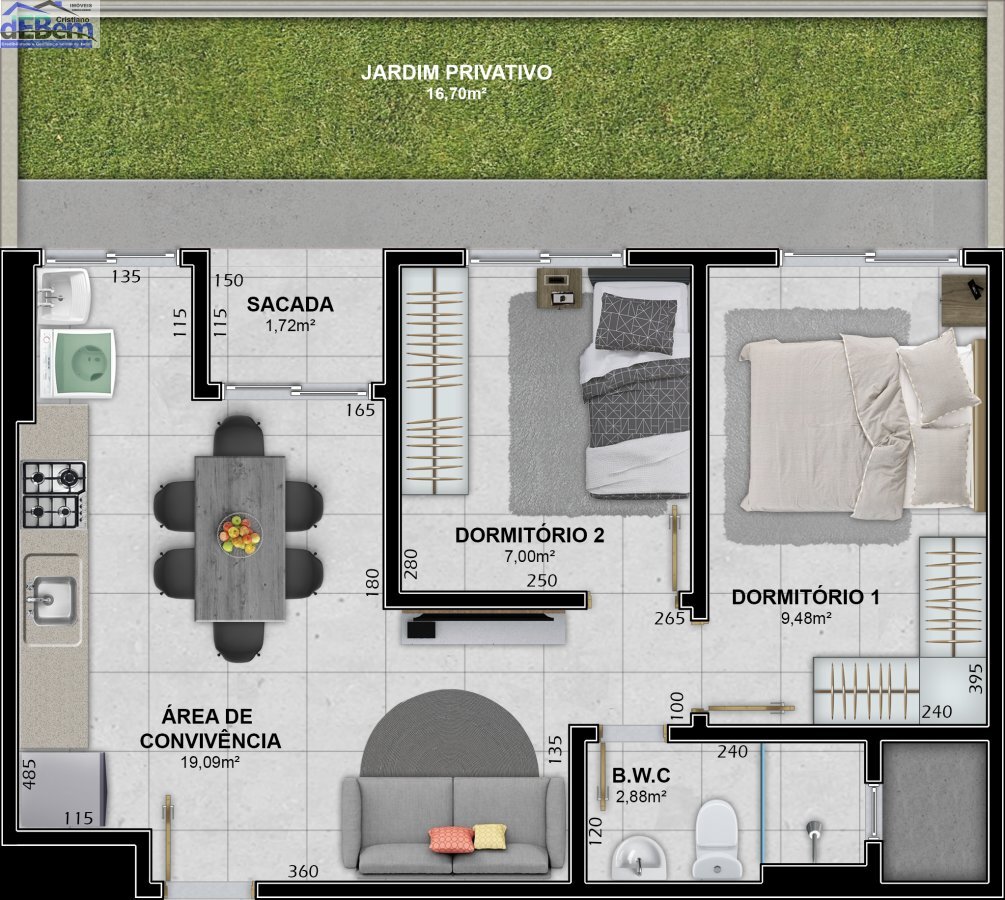 Apartamento à venda com 4 quartos, 70m² - Foto 14