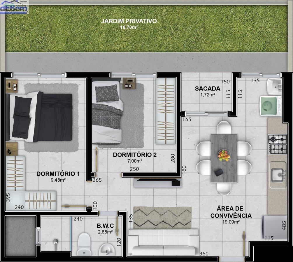 Apartamento à venda com 4 quartos, 70m² - Foto 16
