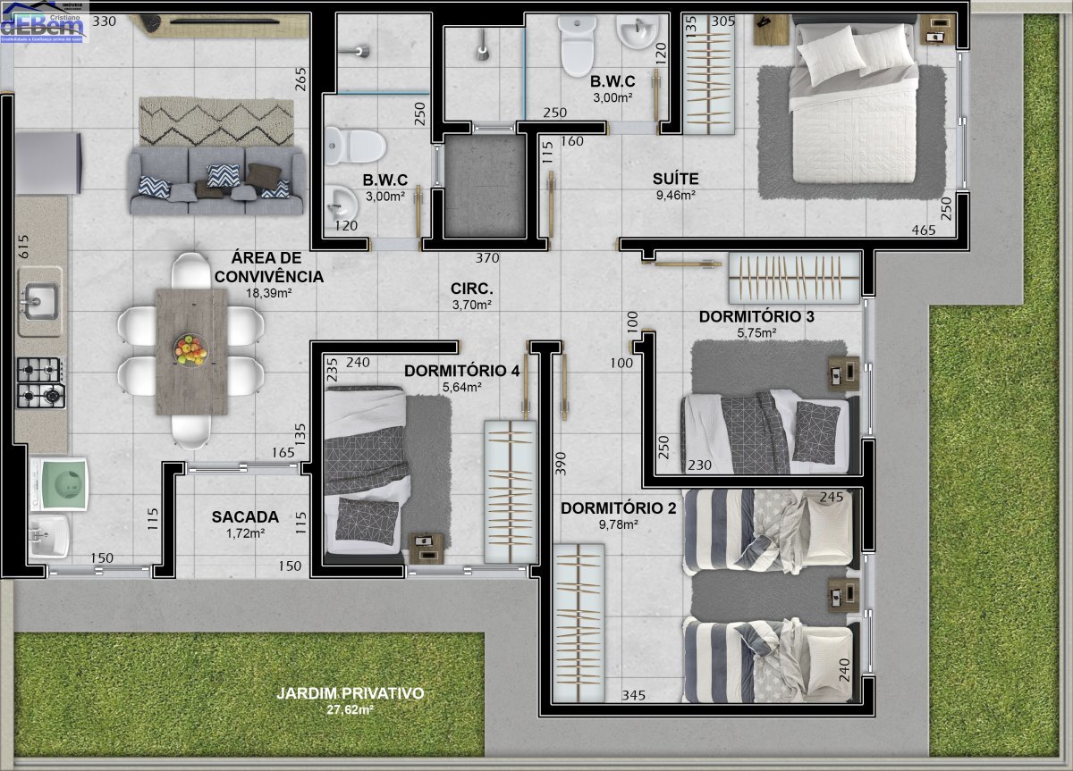 Apartamento à venda com 4 quartos, 70m² - Foto 17