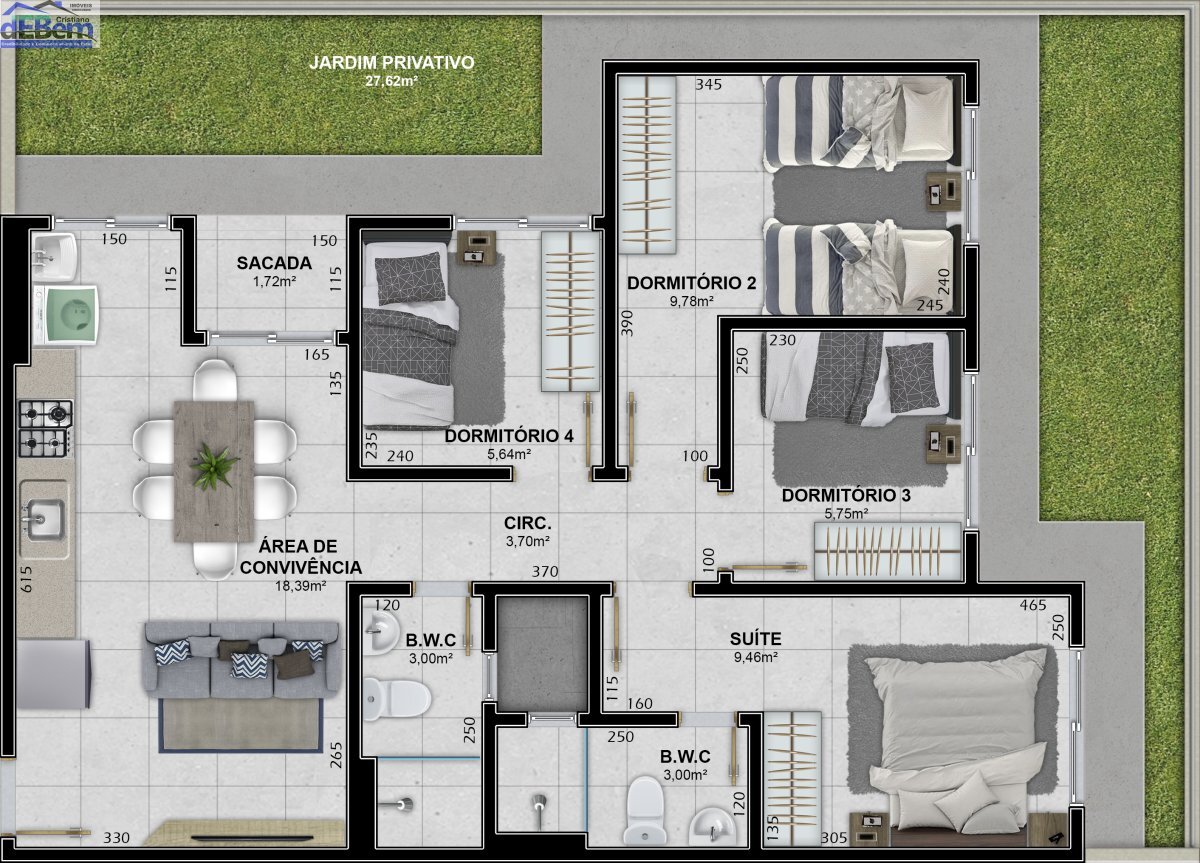 Apartamento à venda com 4 quartos, 70m² - Foto 18