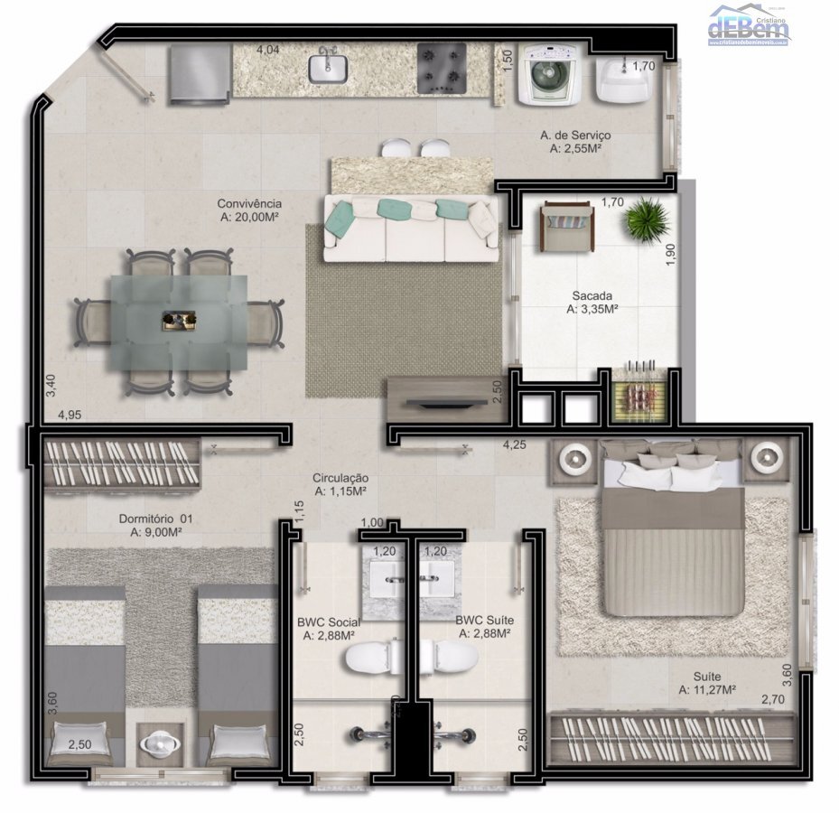 Apartamento à venda com 2 quartos, 65m² - Foto 11