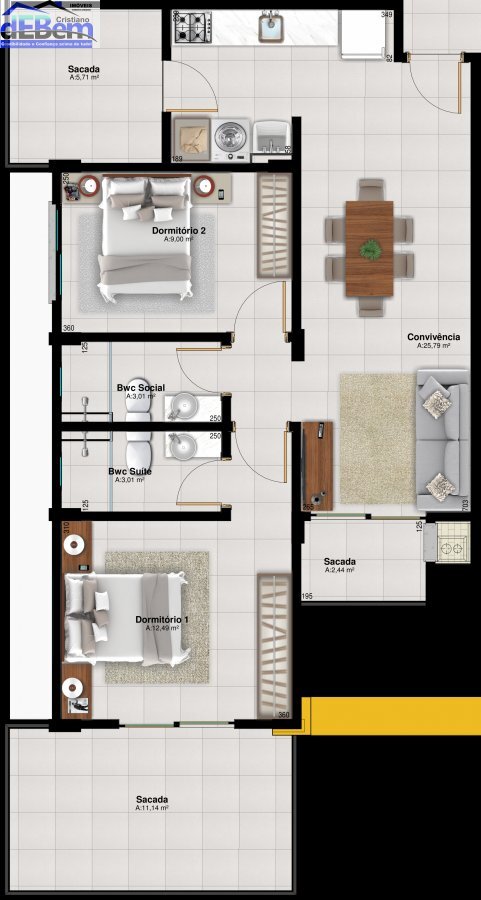 Apartamento à venda com 2 quartos, 66m² - Foto 16