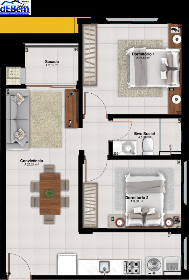 Apartamento à venda com 2 quartos, 66m² - Foto 12